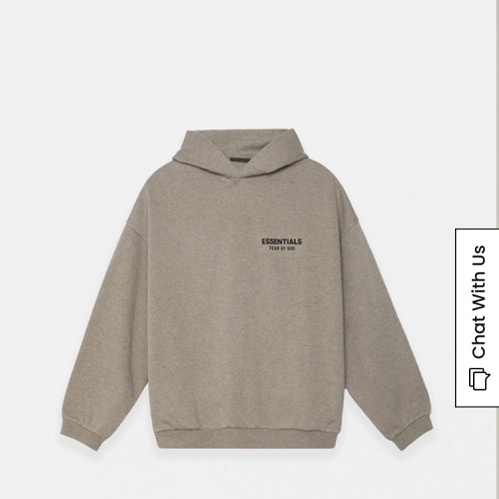 Fear of God Essentials Heather Grey Fleece Hoodie